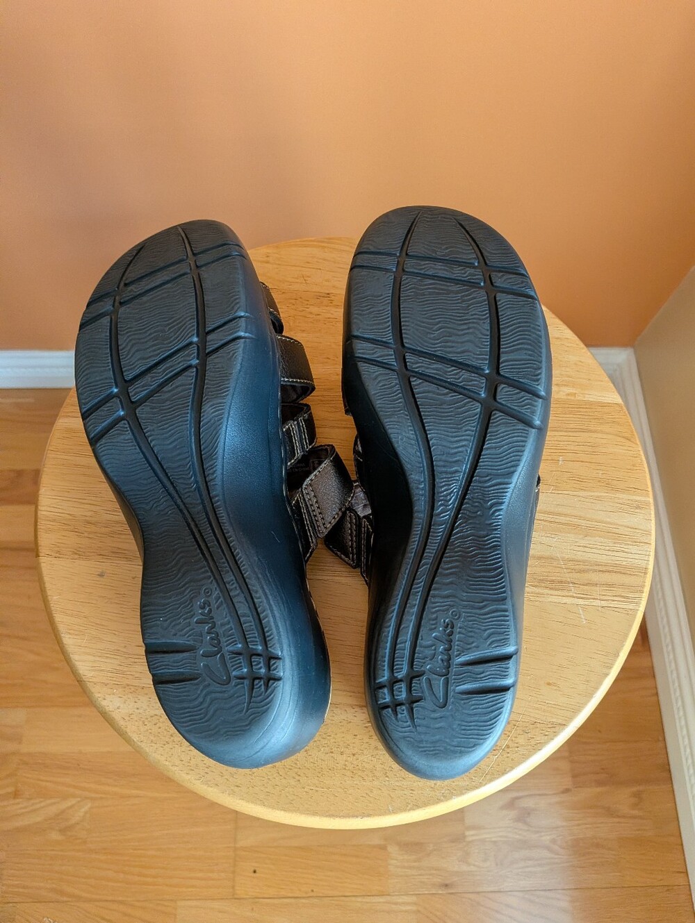 Clark Collection Women's Metallic Brown Slide Sandals Size 8 - Picture 6 of 12